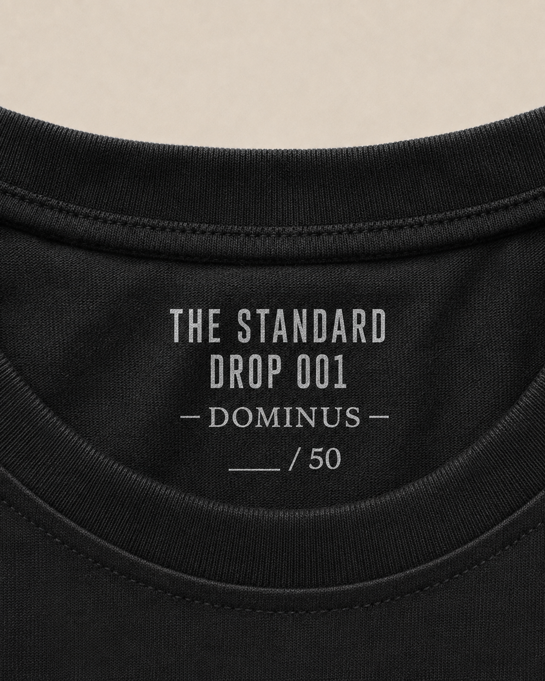 Dominus Signature Tee in Jet Black