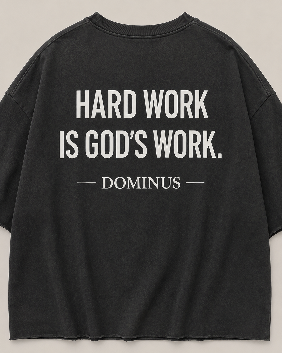 Dominus Signature Tee in Jet Black