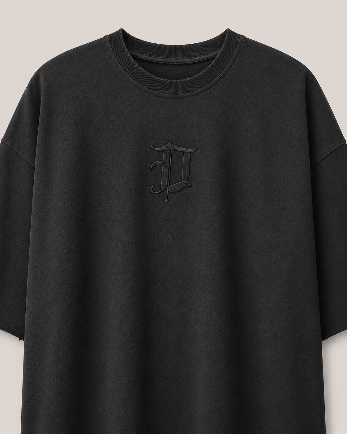 Dominus Signature Tee in Jet Black