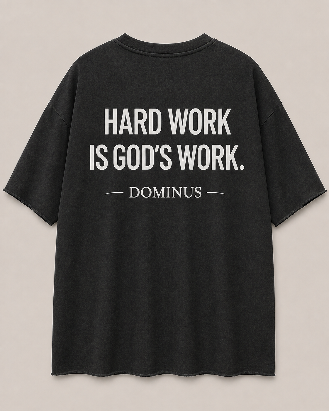 Dominus Signature Tee in Jet Black