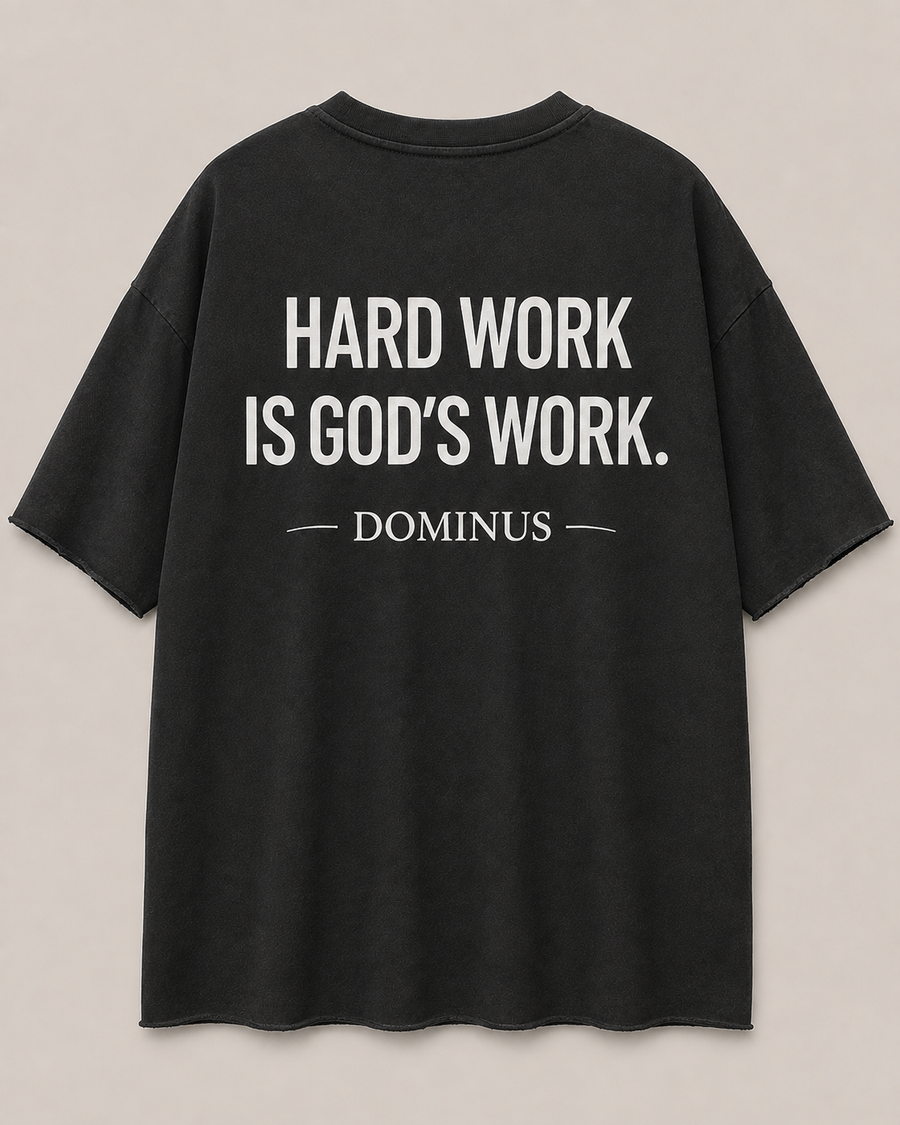 Dominus Signature Tee in Jet Black