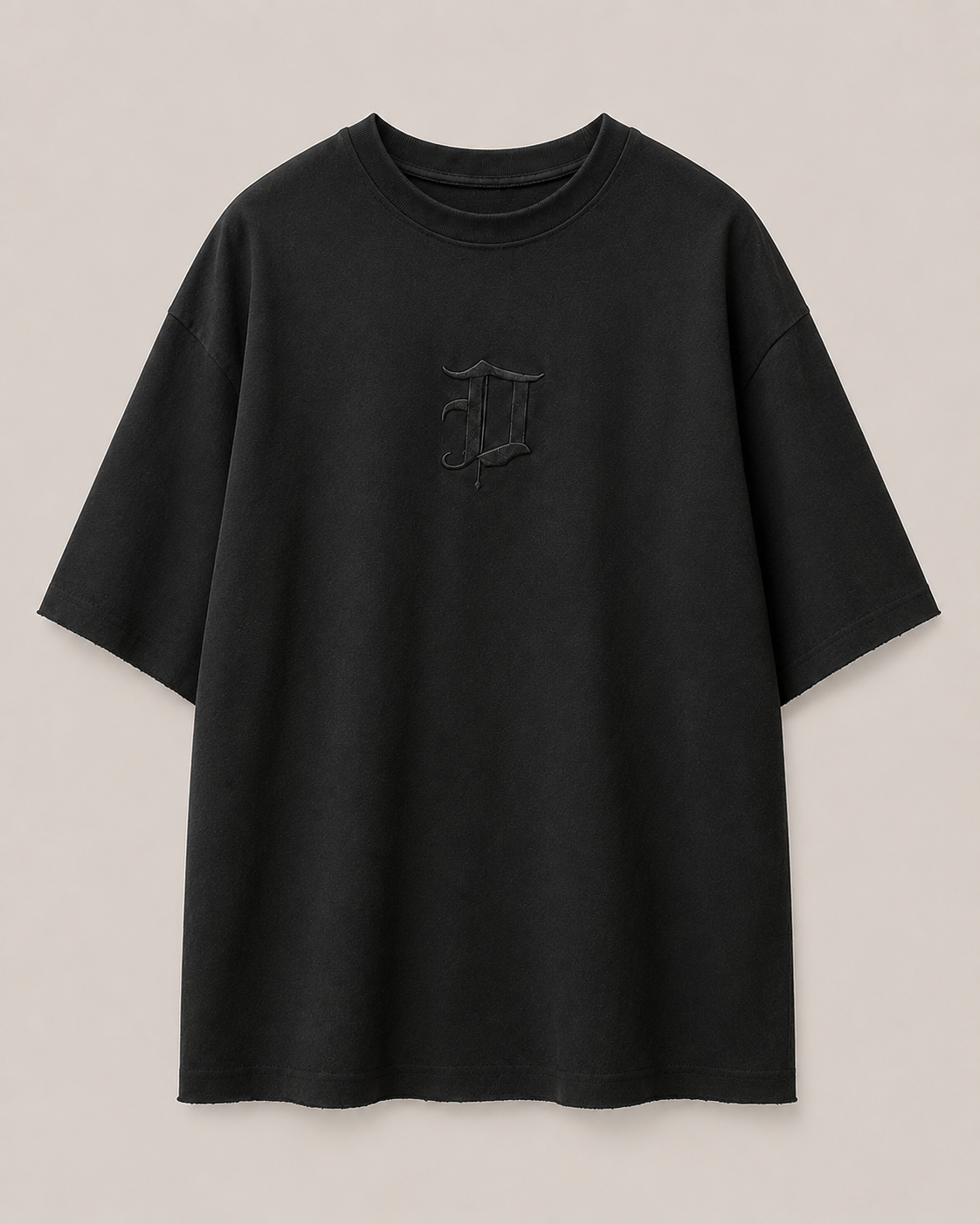 Dominus Signature Tee in Jet Black