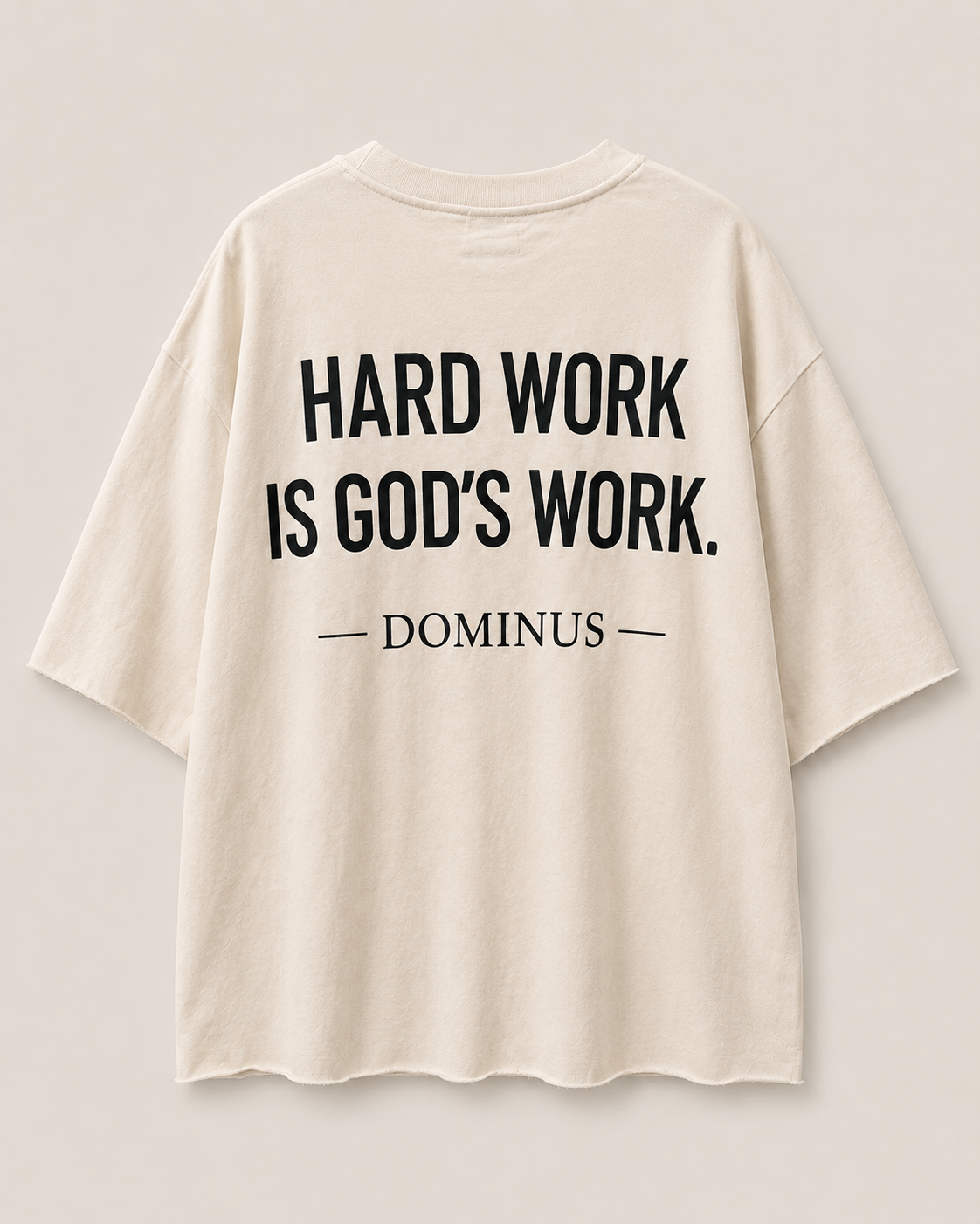 Dominus Signature Tee in Sand Beige