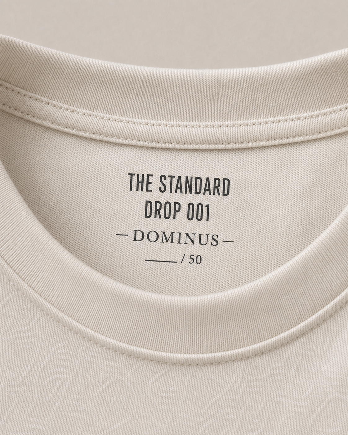Dominus Signature Tee in Sand Beige