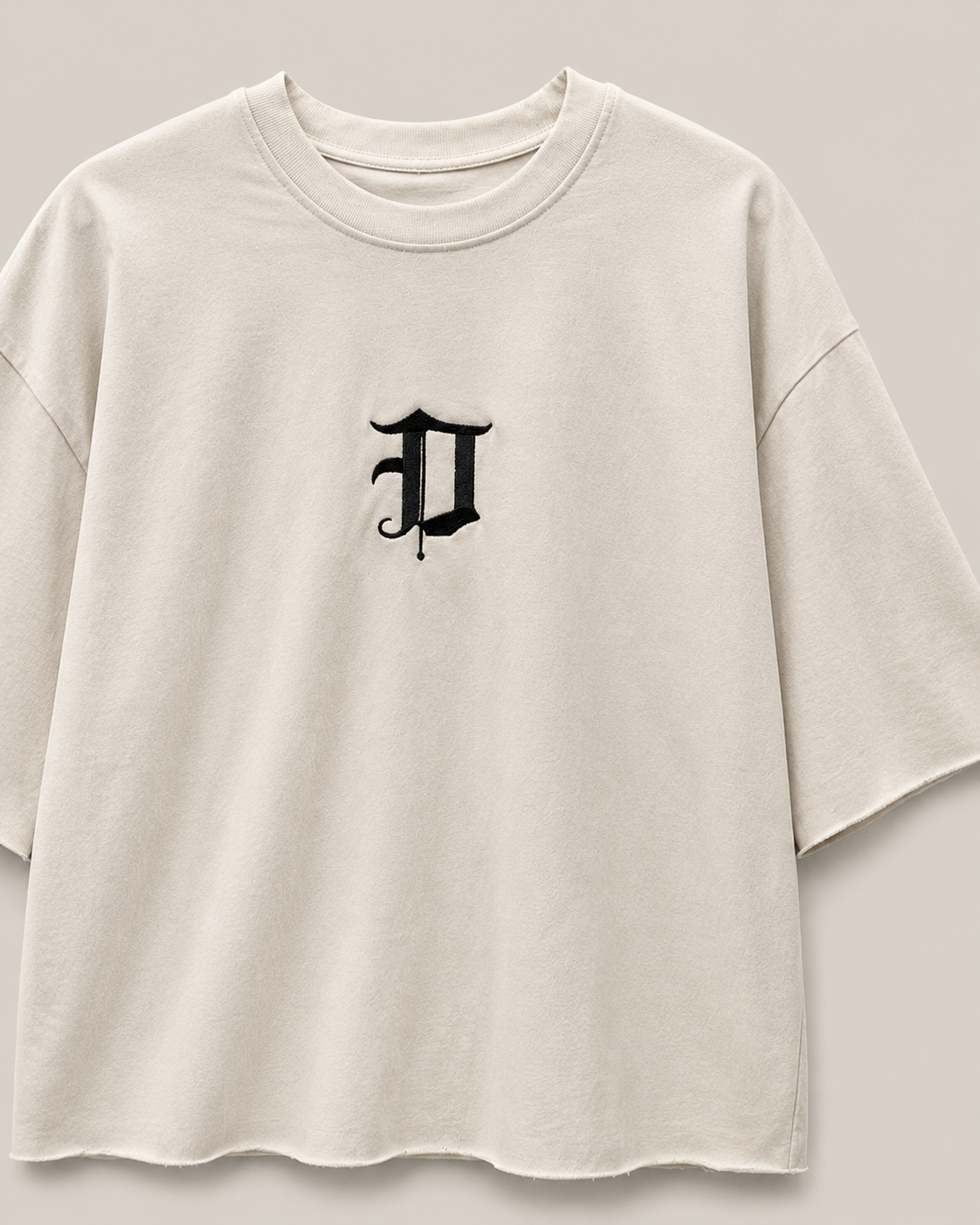 Dominus Signature Tee in Sand Beige