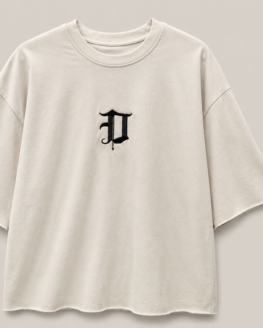 Dominus Signature Tee in Sand Beige