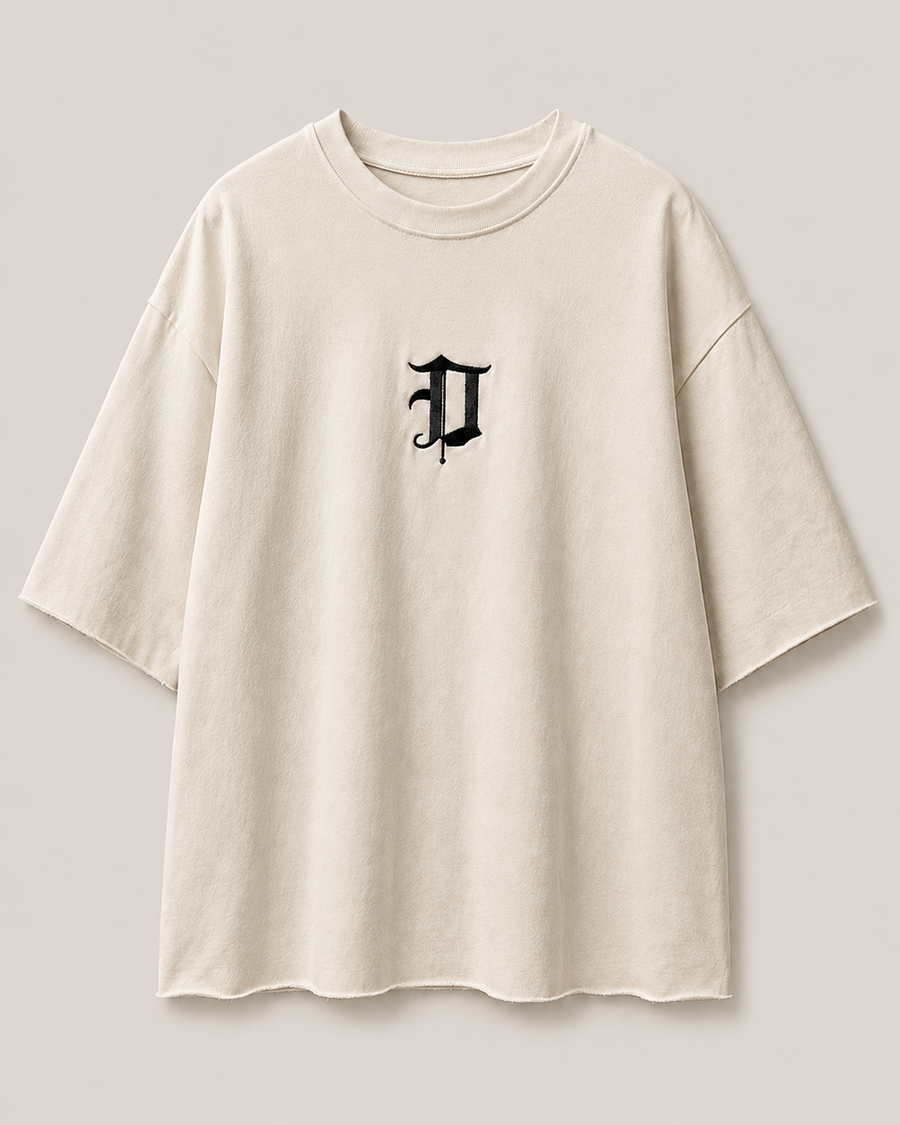 Dominus Signature Tee in Sand Beige
