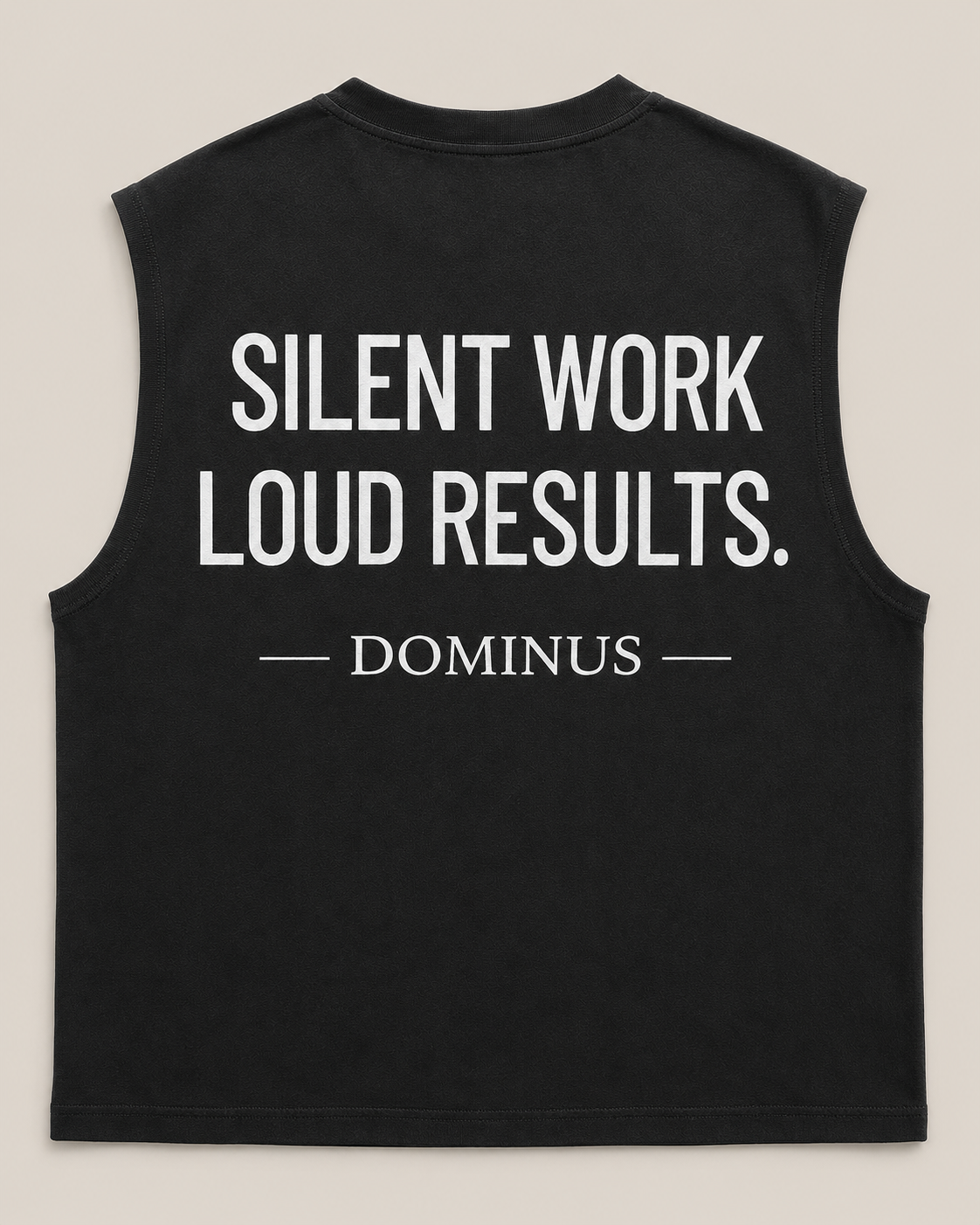 Dominus Tank Top in Jet Black