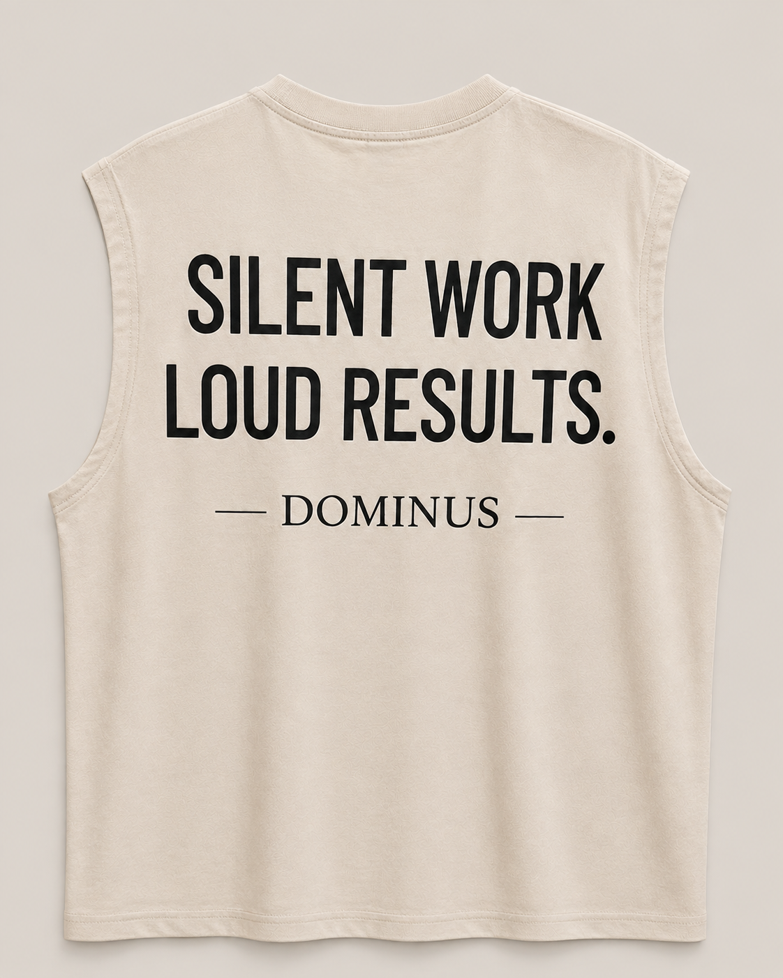 Dominus Tank Top in Sand Beige
