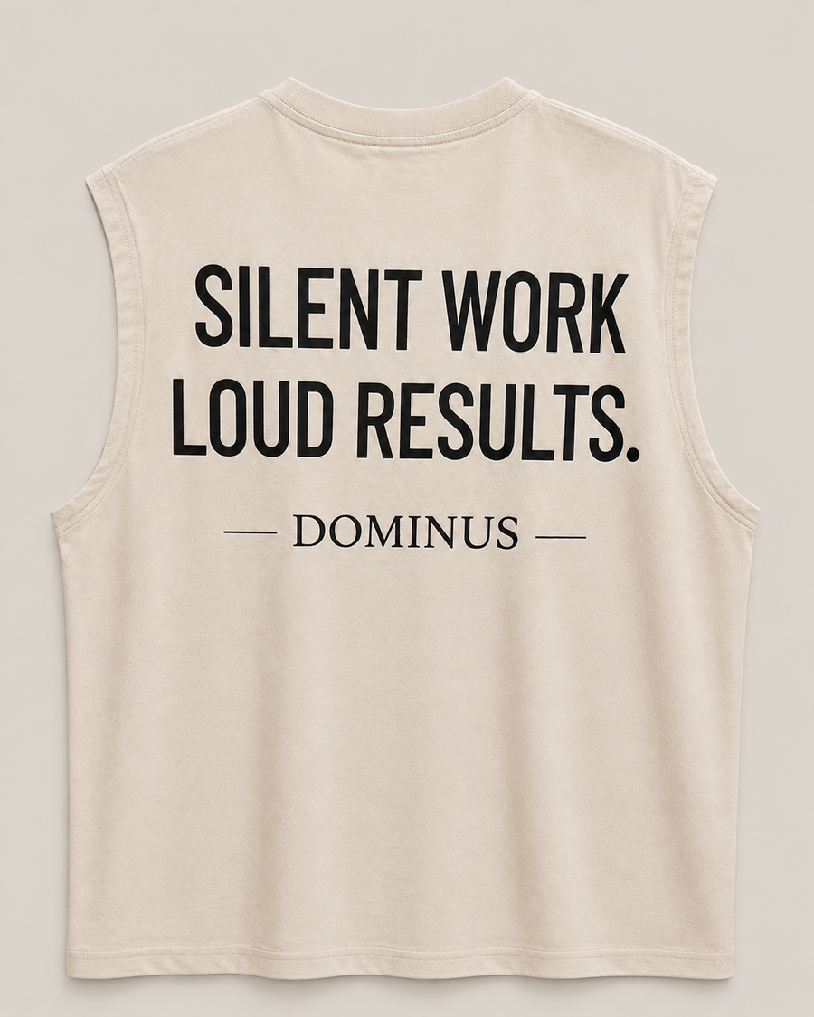 Dominus Tank Top in Sand Beige