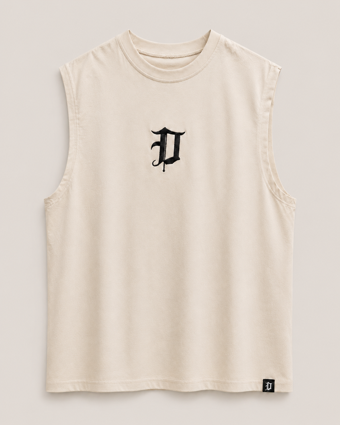 Dominus Tank Top in Sand Beige