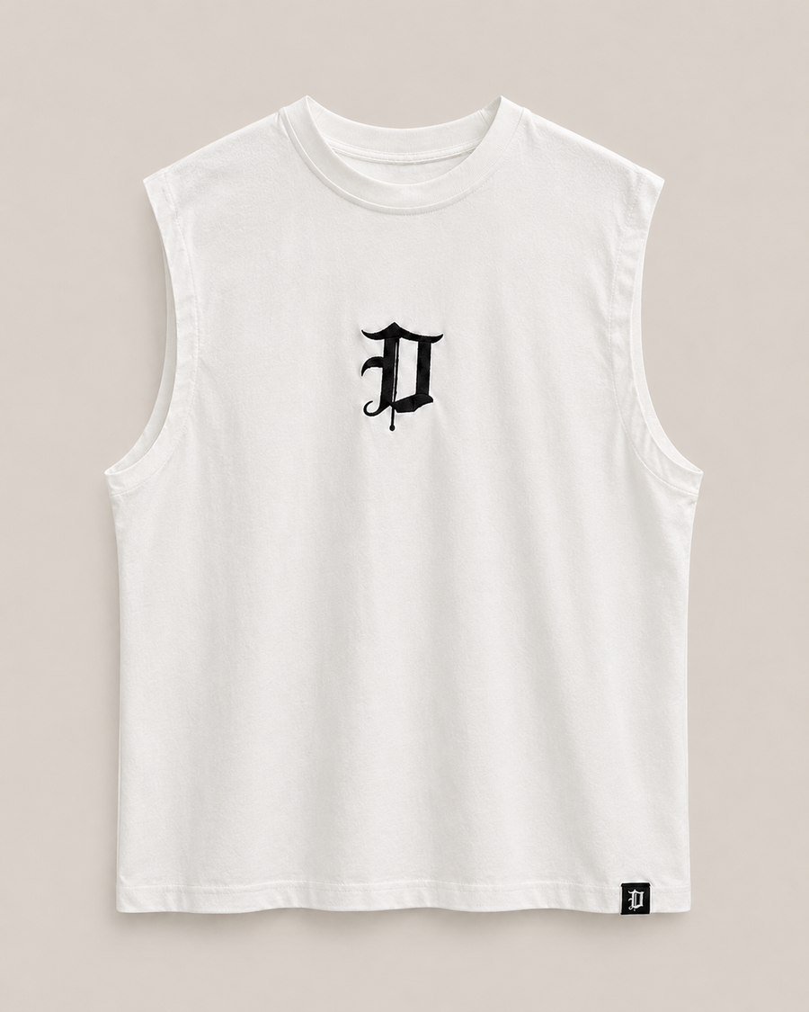 Dominus Tank Top in White