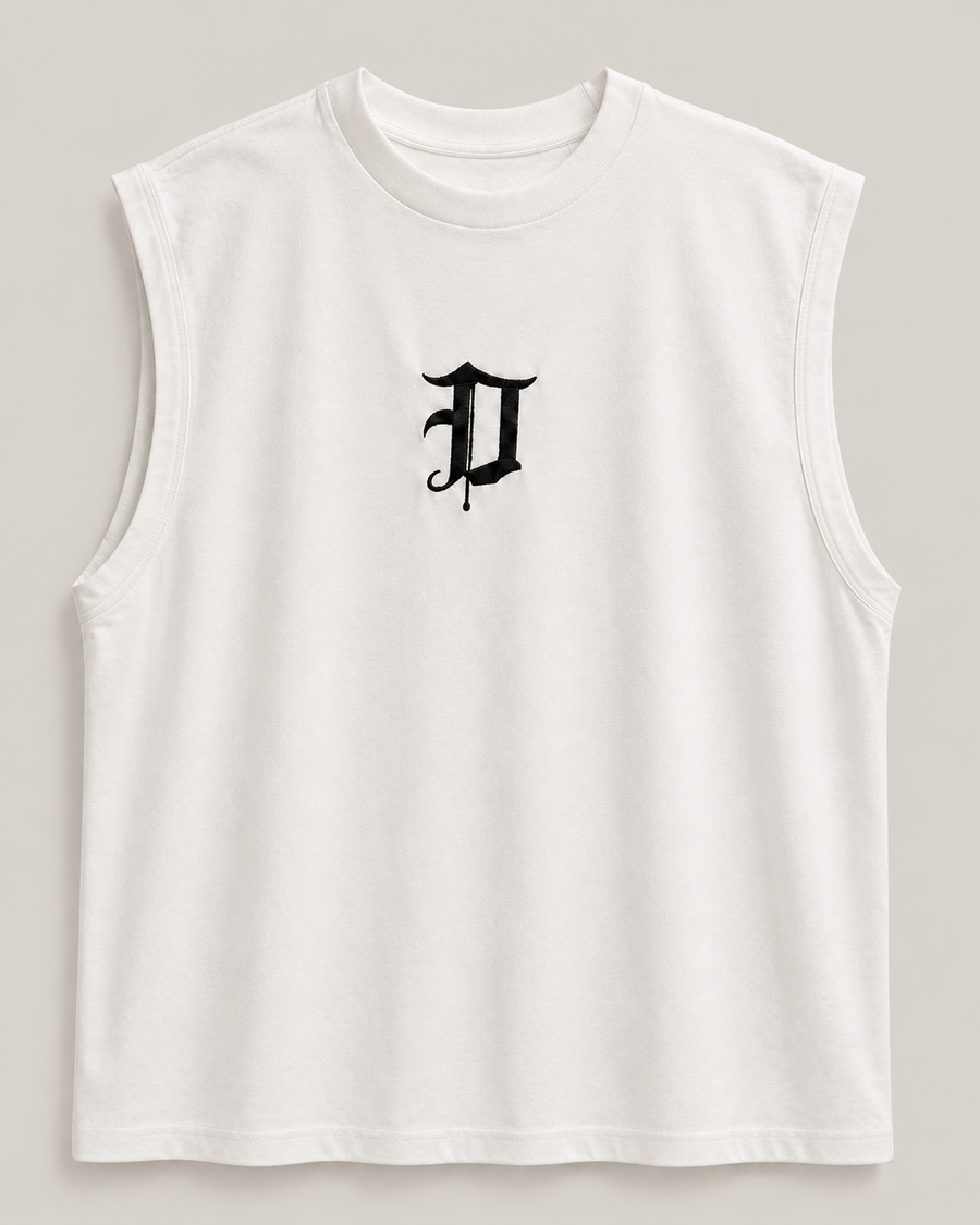 Dominus Tank Top in White